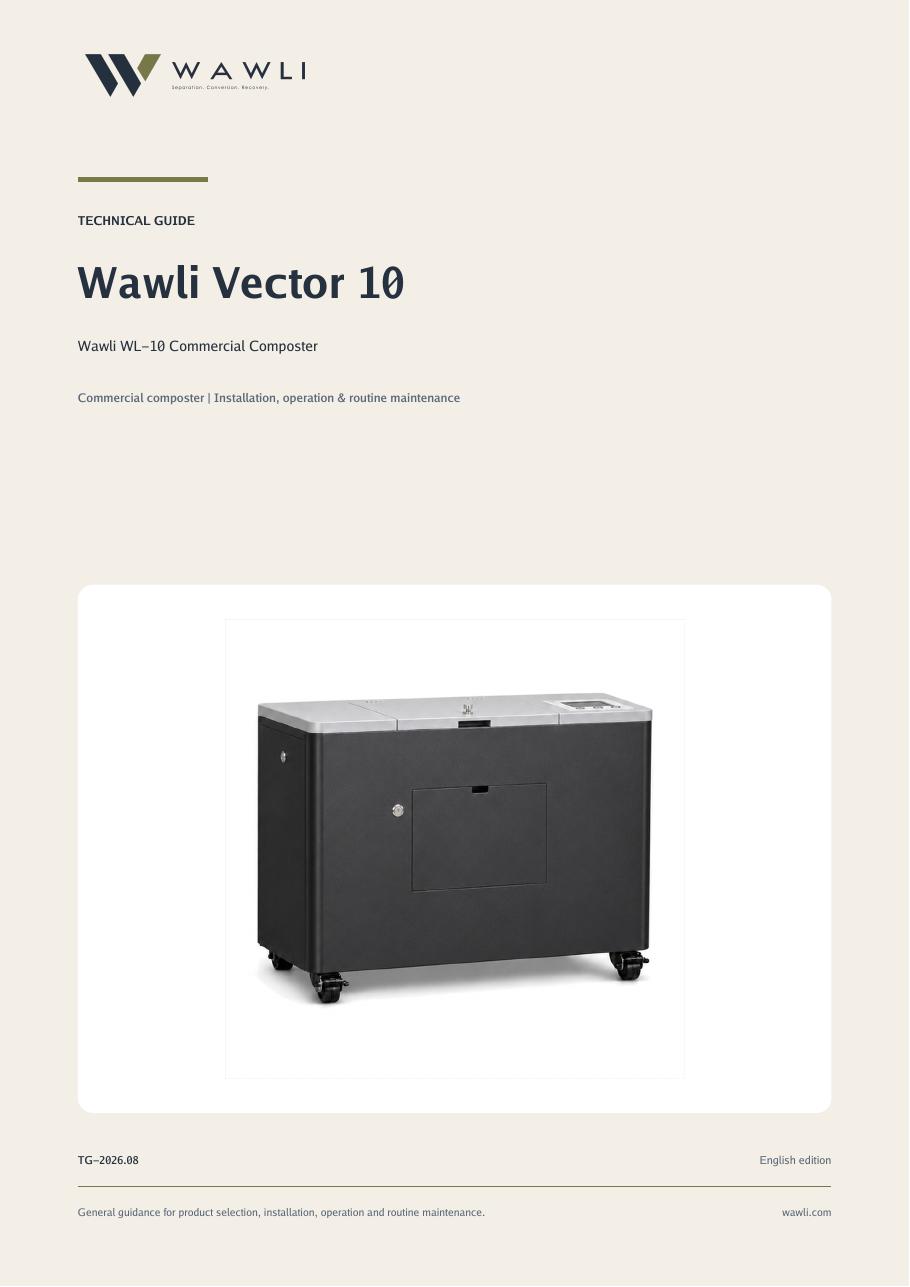 Cover of the Wawli Vector 10 Technical Guide