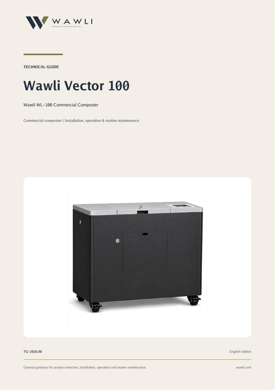 Cover of the Wawli Vector 100 Technical Guide