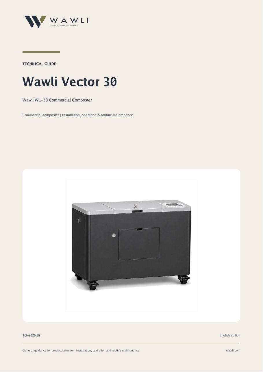 Cover of the Wawli Vector 30 Technical Guide