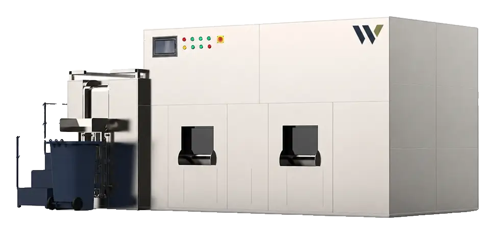 جهاز التسميد الصناعي واسع النطاق Wawli WL-5000، منظر أمامي أيمن