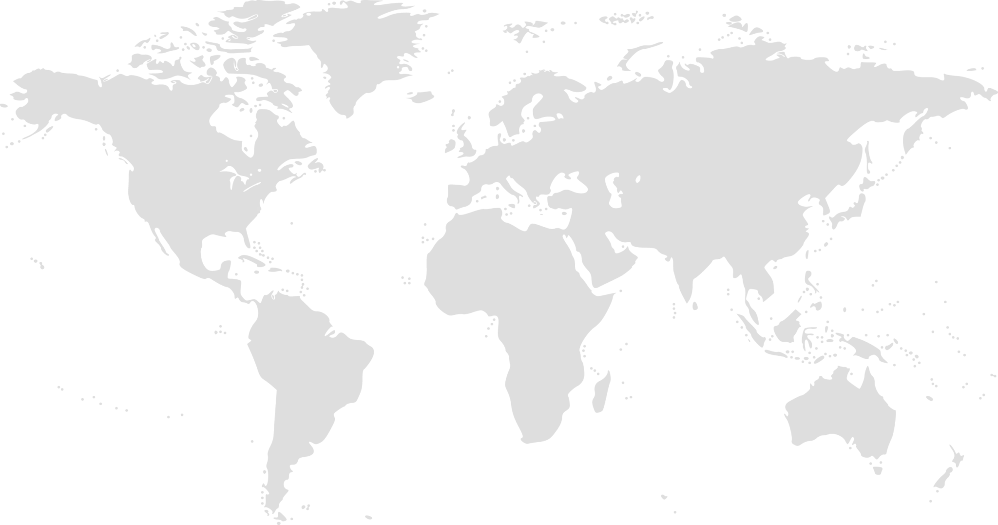 World map illustrating our international presence